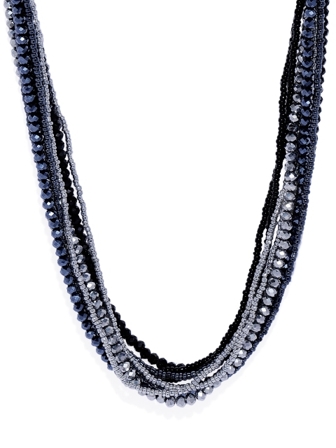 

Peora Women Magnetic Therapy Arthritic Hematite Crystal Bead Multi-Strand Necklace