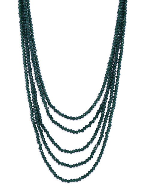 

Peora Green Layered Statement Necklace