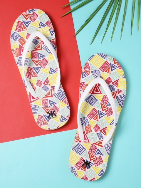 

Kook N Keech Women White & Red Printed Thong Flip-Flops