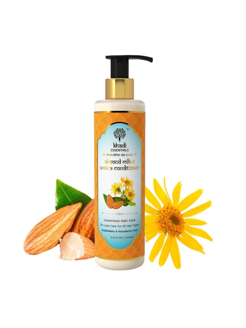 

Khadi Essentials Almond Milk Brahmi Shikaki & Vitamin C Anti Dandruff Hair Conditioner, Off white