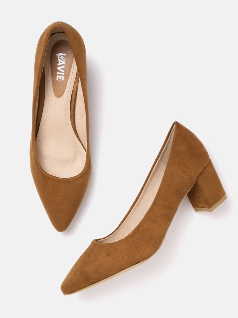 

Lavie Women Brown Solid Pumps