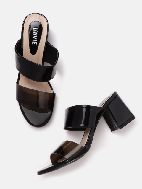 

Lavie Women Black Solid Block Heels