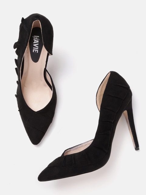 

Lavie Women Black Solid Pumps