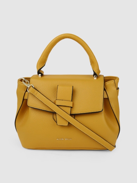

Allen Solly Yellow Solid Satchel