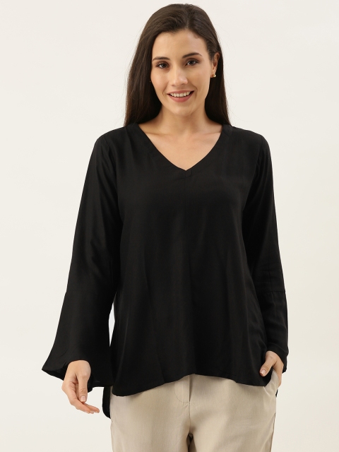 

MERAKI Women Black Solid High-Low Top