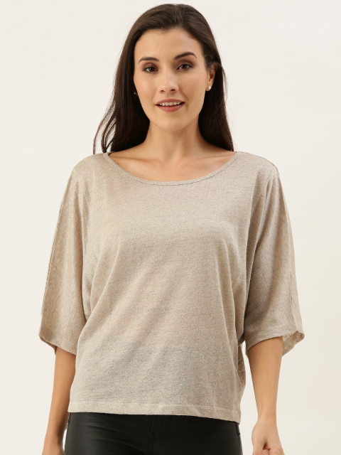 

MERAKI Women Beige Sustainable Solid Top