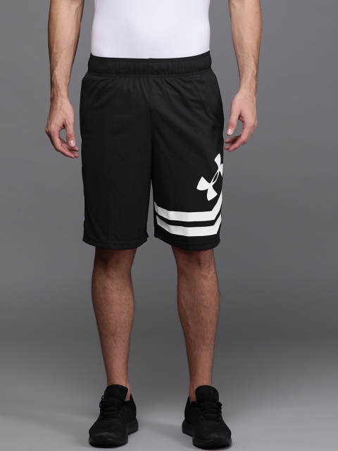 

UNDER ARMOUR Men Black Baseline 10" Court Printed Detail Basketball Shorts