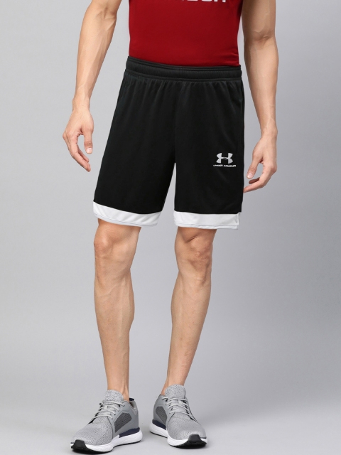 

UNDER ARMOUR Men Black Solid Challenger III Knit Slim Fit Shorts