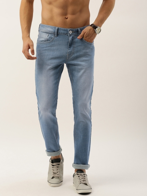 

Flying Machine Men Blue Micheal Slim Tapered Fit Mid-Rise Clean Look Stretchable Jeans