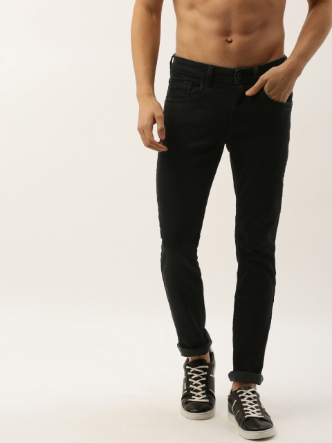

Flying Machine Men Black Jackson Skinny Fit Mid-Rise Clean Look Stretchable Jeans