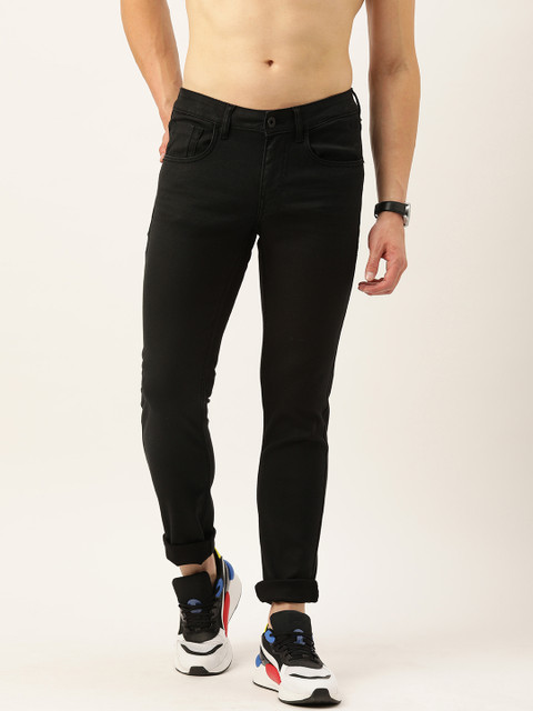

Flying Machine Men Black Jackson Skinny Fit Low-Rise Clean Look Stretchable Jeans