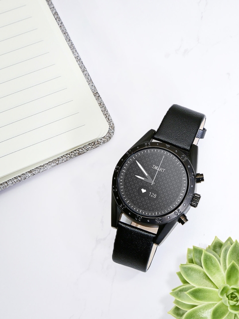 

OPTA Unisex Black Bluetooth Fitness Smart Watch SB-182