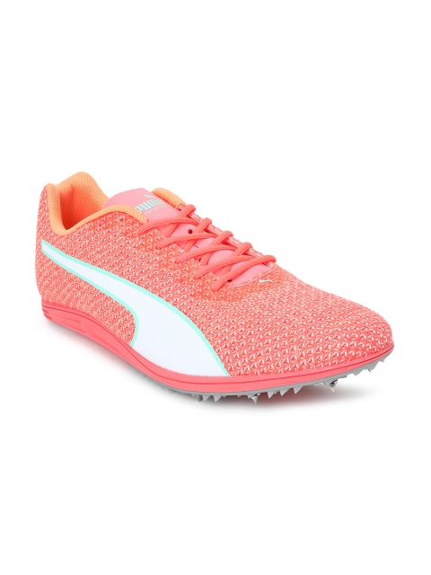 

Puma Women Coral Pink Mesh evoSPEED Distance 8 Running Shoes