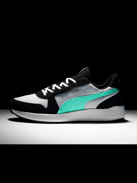 

Puma Men Black & White NRGY Neko Retro Running Shoes