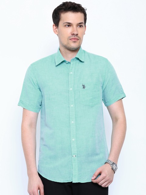 

U.S. Polo Assn. Green Tailored Fit Casual Shirt