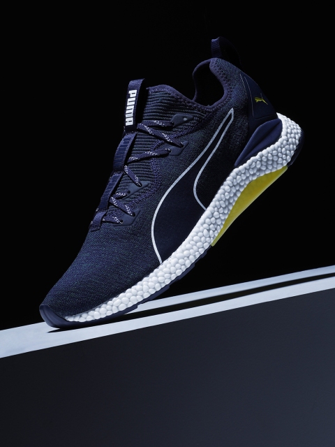 

Puma Men Green Mesh Hybrid Runner Mens Running Shoes