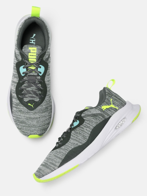 

Puma Men Grey Fuego evoKNIT Running Shoes