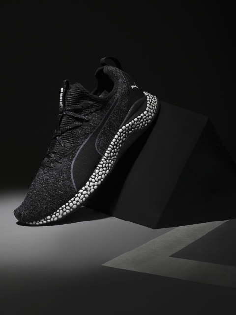 

Puma Men Black Mesh Hybrid Runner Running Shoes