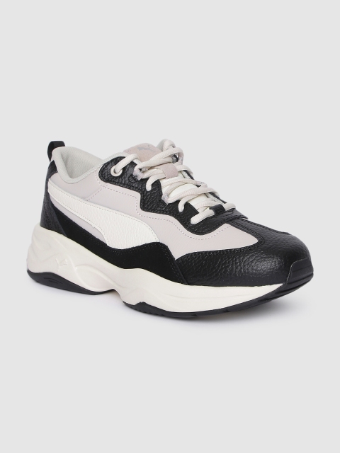 

Puma Women Off-White Leather Cilia Lux Training Shoes