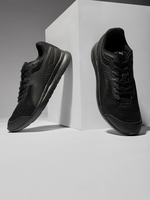 

Puma Unisex Black Mesh Escaper Training or Gym Shoes