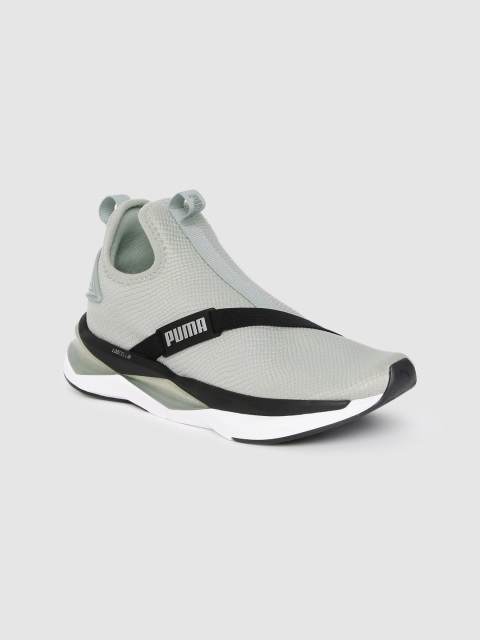 

Puma Women Grey Mesh Mid-Top LQDCELL Shatter Training Shoes