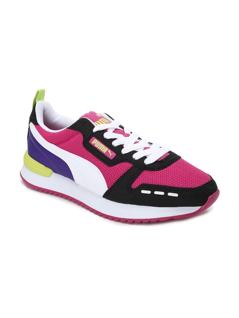 

Puma Unisex Purple & Black Textile R78 Sneakers Sneakers