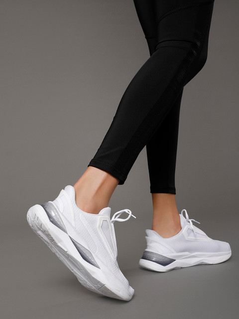 

Puma Women White Mesh LQDCELL Shatter XT NC Training or Gym Shoes