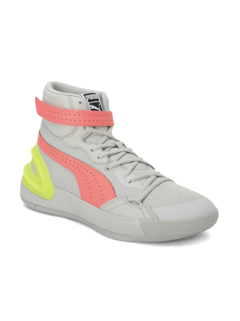 

Puma Unisex Grey Textile Mid-Top Sky Modern OSG Basketball Shoes