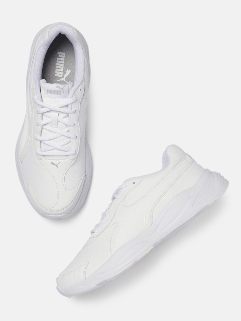 

Puma Unisex White 90s Runner Sneakers