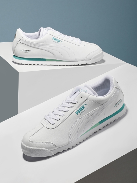 

Puma Unisex White Mercedes Roma Sneakers