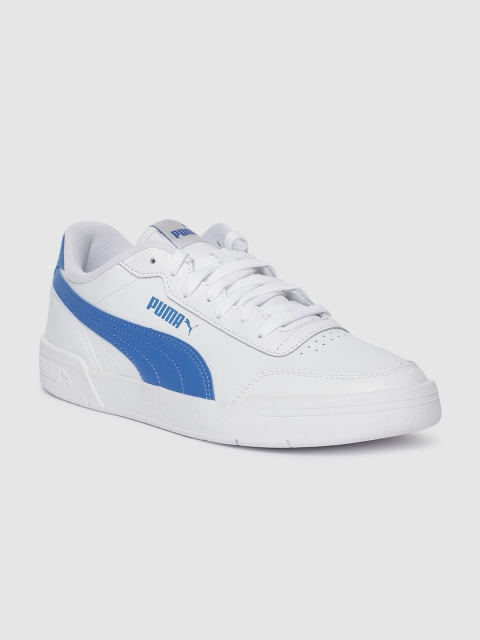 

Puma Unisex White Caracal Leather Sneakers