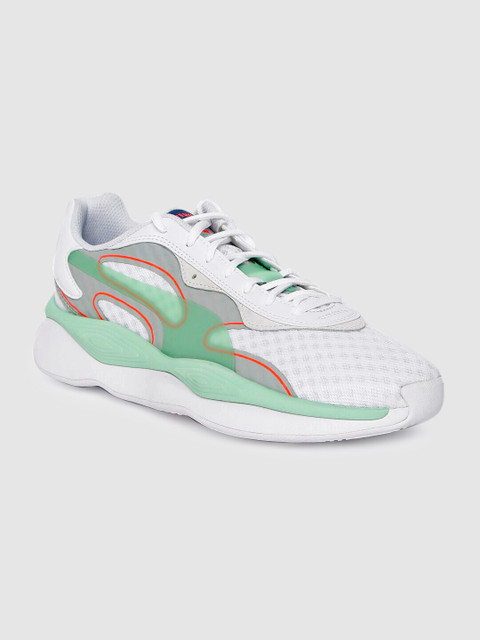 

Puma Unisex White & Green RS-PURE Vision Sneakers