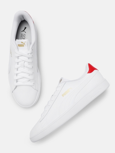 

Puma Unisex White Smash V2 Leather Sneakers