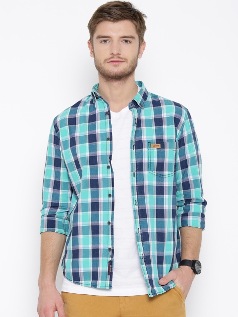 

U.S. Polo Assn. Denim Co. Green Checked Casual Shirt