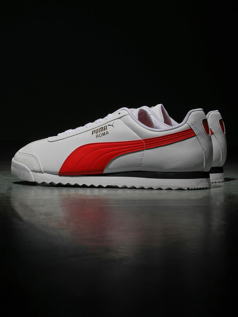

Puma Unisex White Roma Basic+ Leather Sneakers