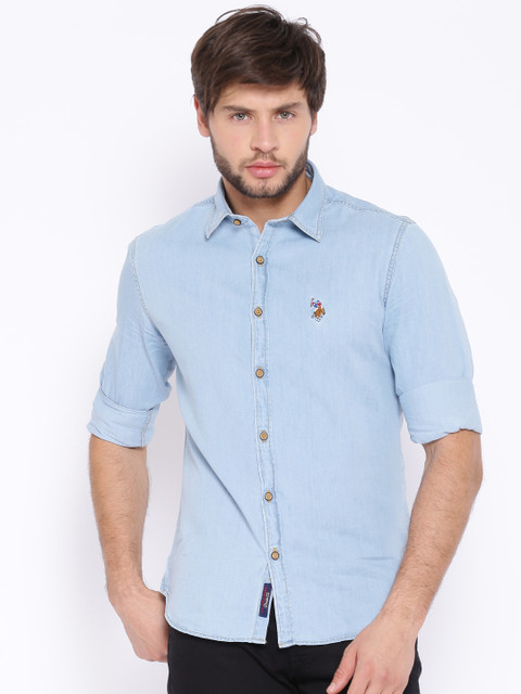 

U.S. Polo Assn. Denim Co. Blue Denim Casual Shirt