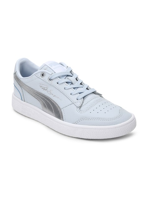 

Puma Women Blue Leather Ralph Sampson Lo Metal Sneakers