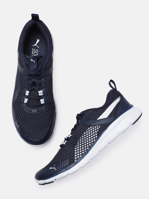

Puma Unisex Navy Blue Flex Essential Pro Sneakers