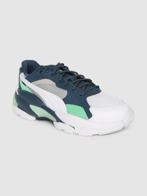 

Puma Unisex White & Blue Colourblocked LQDCELL Epsilon Sneakers