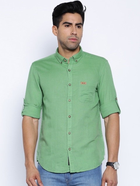 

U.S. Polo Assn. Denim Co. Green Linen Casual Shirt
