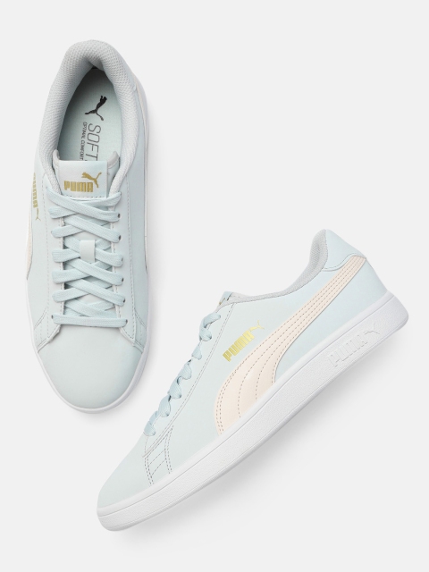 

Puma Women Blue Smash V2 Buck Sneakers