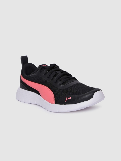 

Puma Women Black & Pink Colourblocked Flex Renew Sneakers