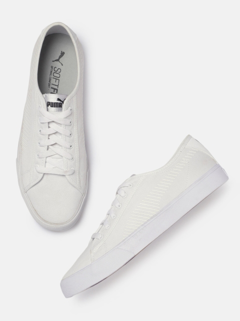 

Puma Men White Solid Bari Sneakers