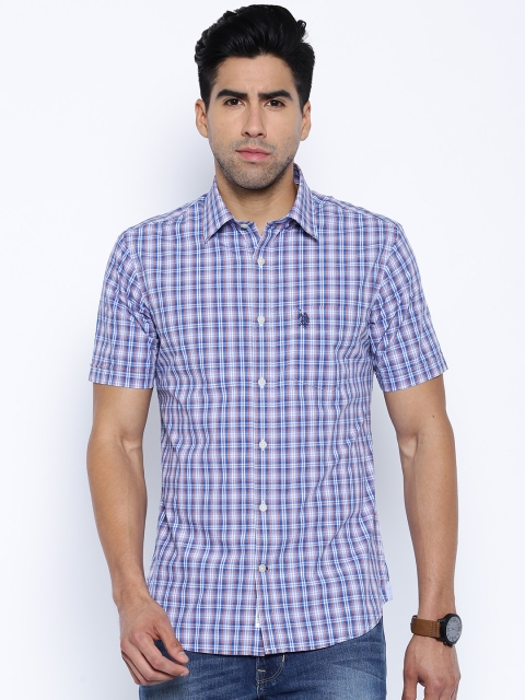 

U.S. Polo Assn. Denim Co. Blue & White Striped Casual Shirt