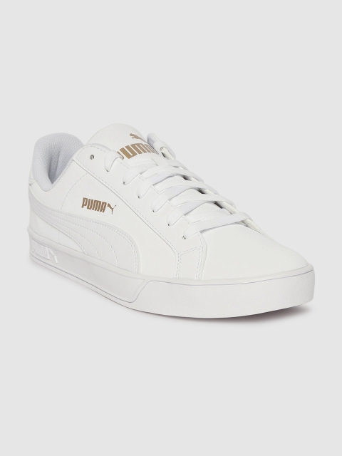 

Puma Unisex White Smash Vulc Sneakers