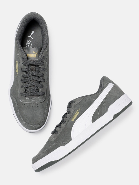 

Puma Unisex Grey Caracal Suede Sneakers