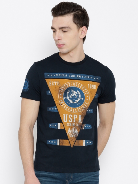 

U.S. Polo Assn. Denim Co. Navy Geometric Print T-shirt, Navy blue