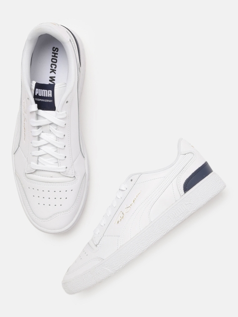 

Puma Unisex White Ralph Sampson Leather Perforations Sneakers