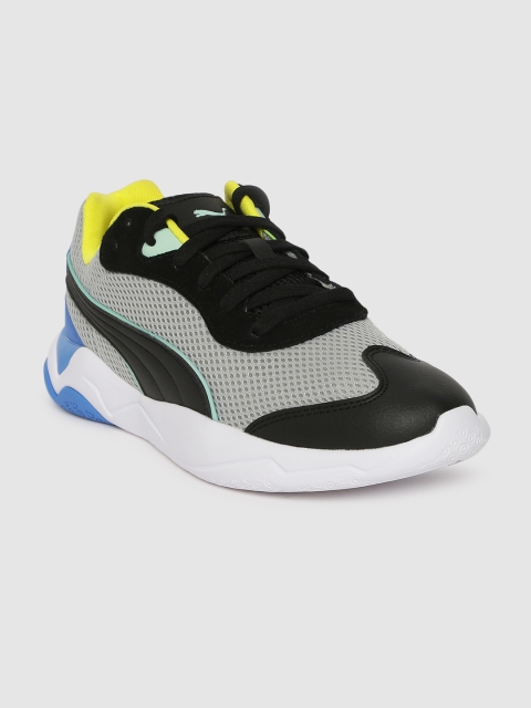 

Puma Unisex Grey & Black Colorblocked Ekstra Sneakers