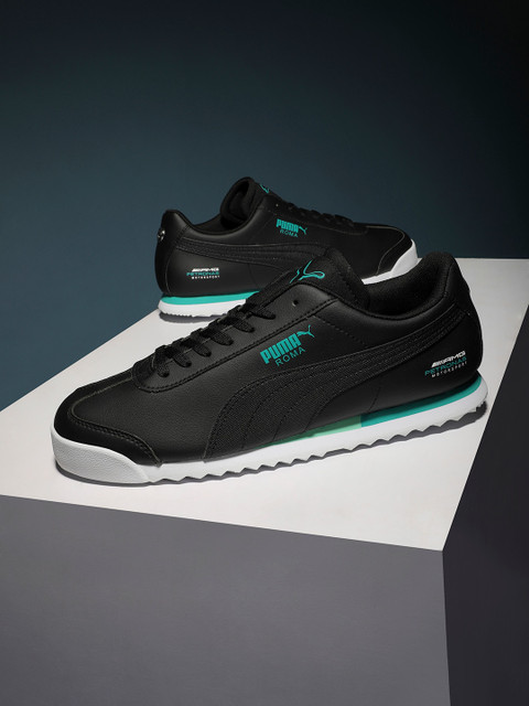 

Puma Unisex Black Mercedes Roma Sneakers